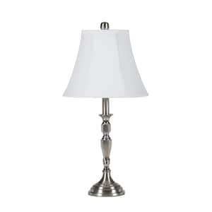 24.5 in. Serge Satin Nickel Metal Table Lamp