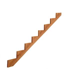 8-Step Pressure-Treated Cedar-Tone Pine Stair Stringer