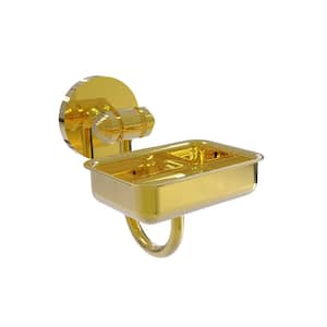 South Beach Wall Mounted Soap Dish in Polished Brass