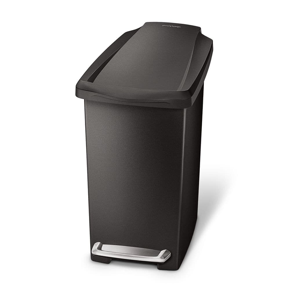 black-simplehuman-indoor-trash