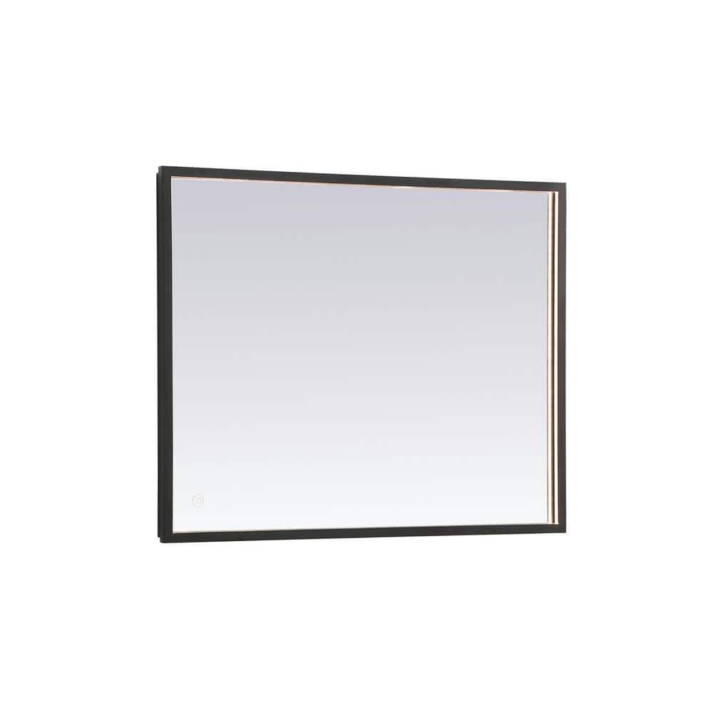 Timeless Home 24 in. W x 30 in. H Modern Rectangular Aluminum Framed LED Ba
