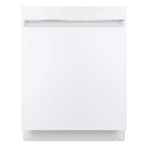 24 in. Built-In White Top Control ADA Dishwasher with Stainless Steel Tub and 51 dBA