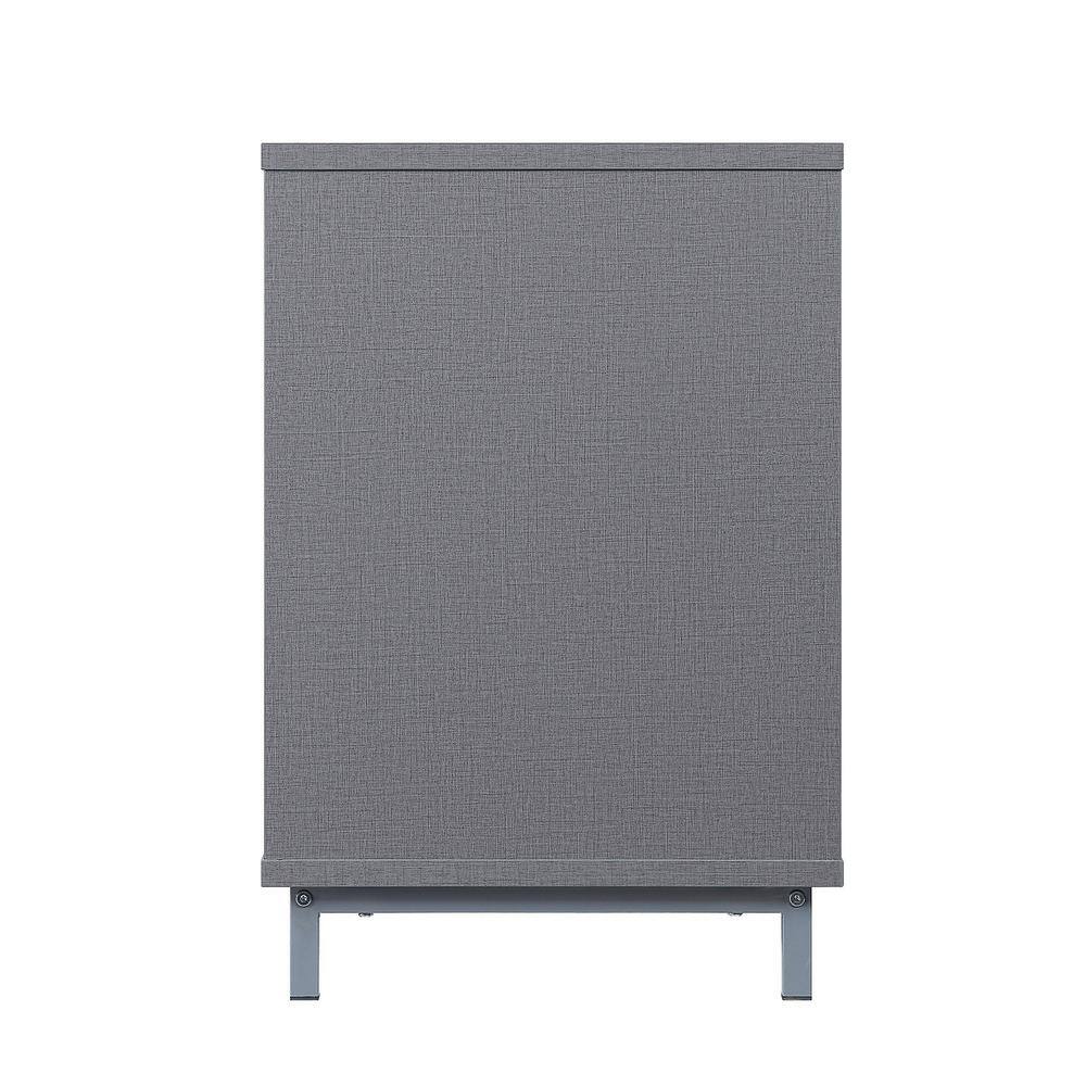 Modern Brighton 65'' Gray TV Stand with Glass Shelving