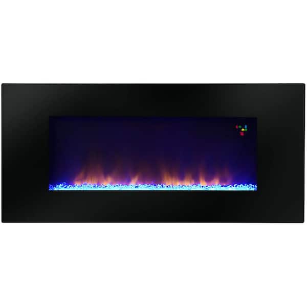 Warm House 48 In Widescreen Wall Mounted Led Fireplace With Remote P50 10345 The Home Depot Widescreen Wall Mounted Led Fireplace, Warm House Electric Fireplace