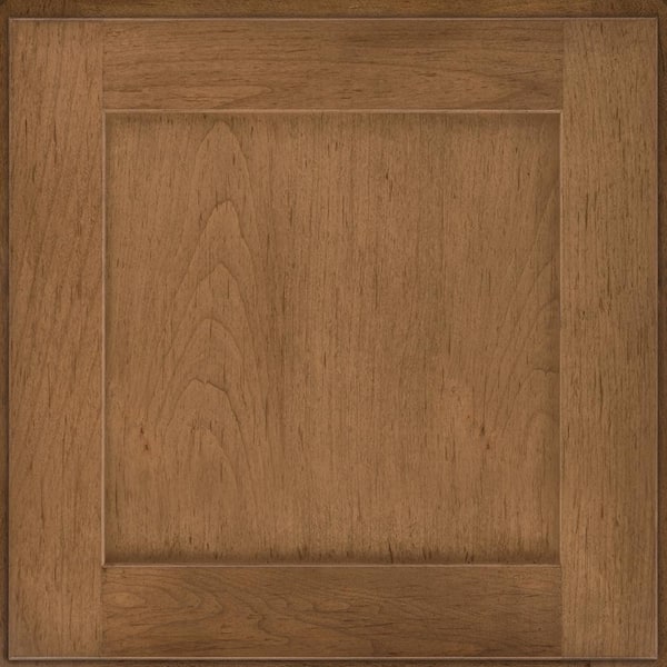 KraftMaid 14-5/8 in. x 14-5/8 in. Cabinet Door Sample in Weathered Bourbon