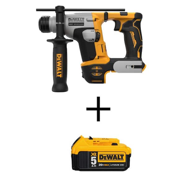 DEWALT ATOMIC 20V MAX Cordless Ultra-Compact 5/8 in. Hammer Drill and 20V  MAX XR Premium Lithium-Ion 5.0Ah Battery DCH172BWDCB205 The Home Depot