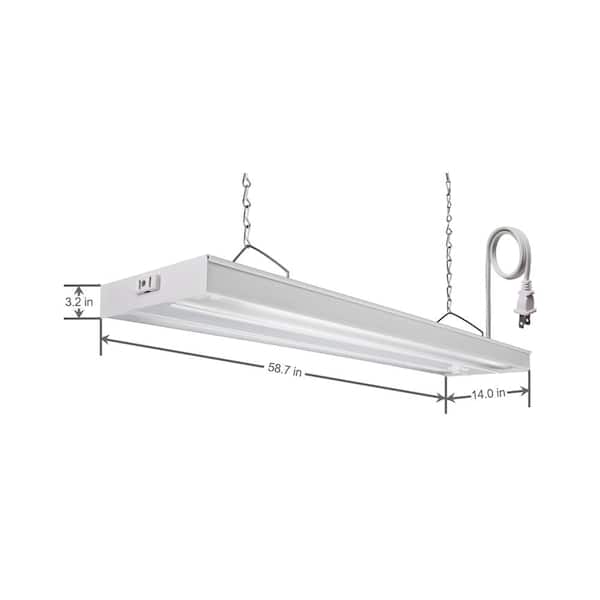 GRW 2 28 CSW CO M4 4 ft. 2-Light 28-Watt White T5 Fluorescent Grow Light