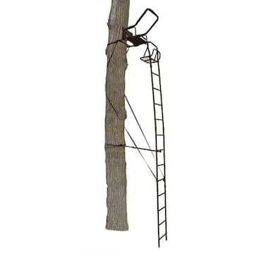 17 ft. Warrior DXT Lightweight Portable Hunting Outside Tree Stand Ladder