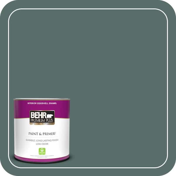 BEHR PREMIUM PLUS 1 qt. #N430-6A Hidden Gem Eggshell Enamel Low Odor Interior Paint and Primer