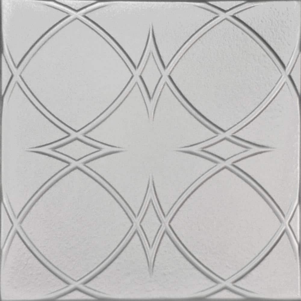 A La Maison Ceilings Circles and Stars Silver 1.6 ft. x 1.6 ft ...