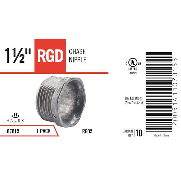 Rigid Chase Nipple, Insulated — Primus Cable