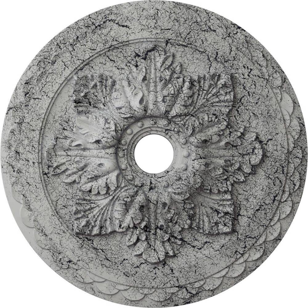2 in. x 23-5/8 in. x 23-5/8 in. Polyurethane Bordeaux Deluxe Ceiling Medallion, Ultra Pure White Crackle price history on PriceWatchPro