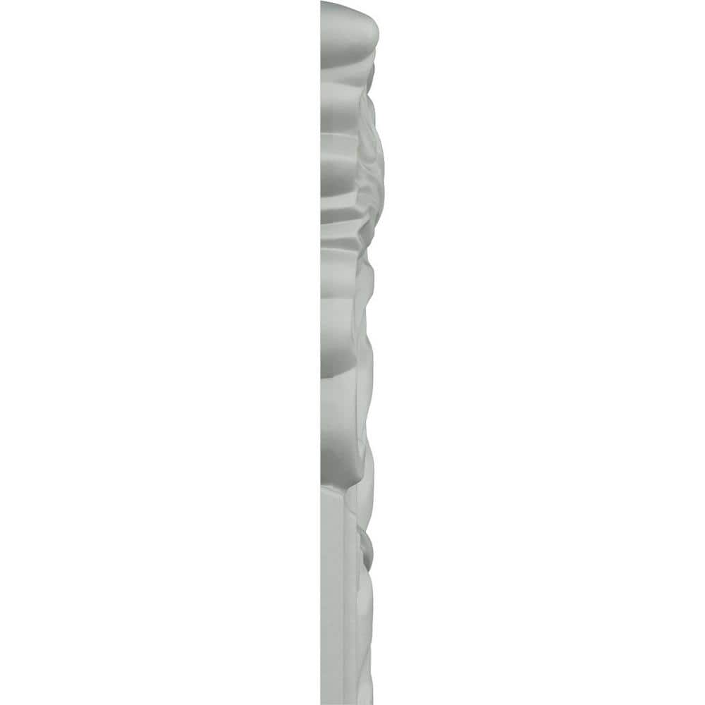 9" White Polyurethane Jackson French Ribbon Crown Moulding Corner