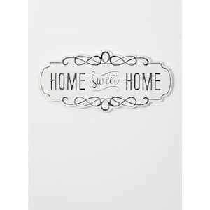 24" x 11.25" Metal Home Sweet Home Decorative Sign Wall Decor