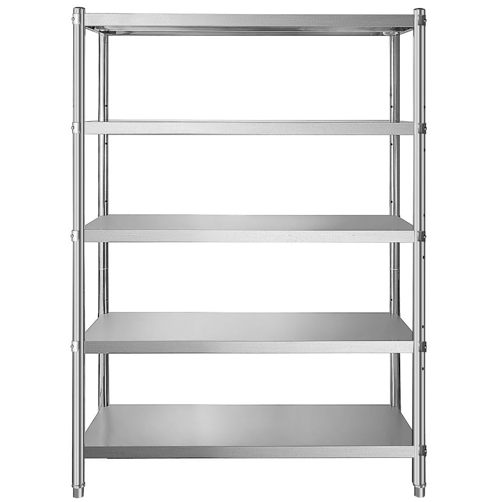 5-Shelf Stainless Steel Adjustable Garage Storage Shelving Unit in Silver (47 in. W x 72 in. H x 18 in. D) price history on PriceWatchPro