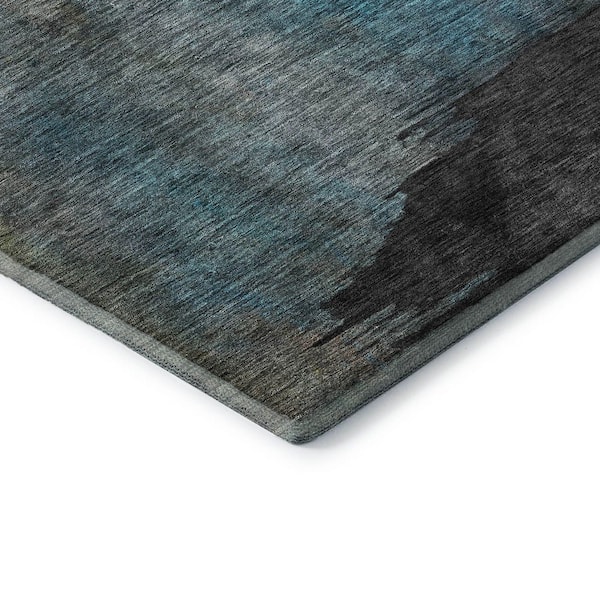 Mayfield Premium Machine Washable Abstract AMF1100 Copper 2 ft. 3 in. x 7 ft. 6 in. Runner Rug