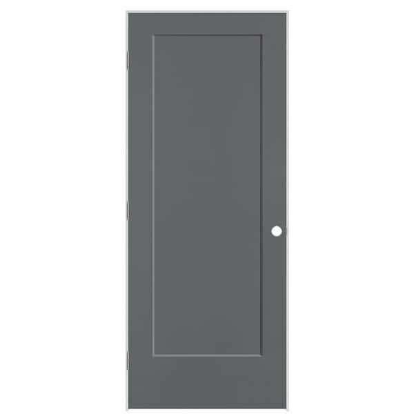 Masonite 32 in. x 80 in. 1-Panel Lincoln Park Right-Hand Hollow Core Cordite Molded Composite Single Prehung Interior Door