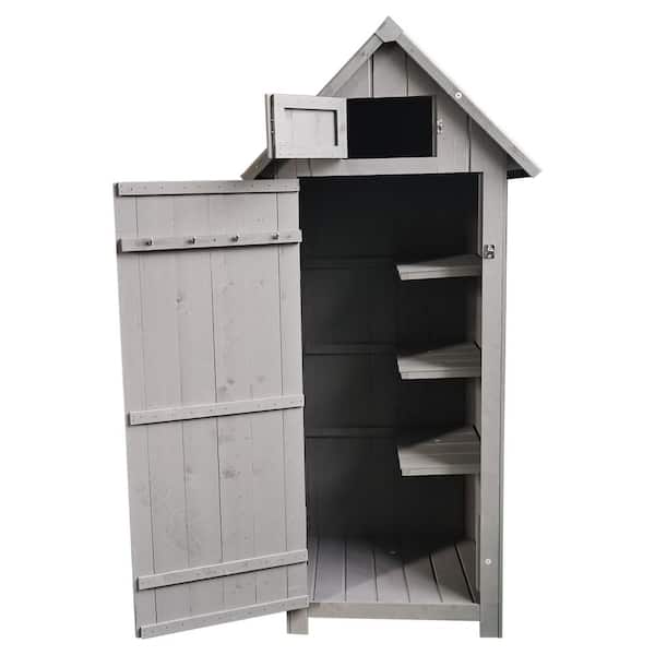 ToolCat 2.8 ft. W x 1.7 ft. D Wood Shed Outdoor Tool Storage with
