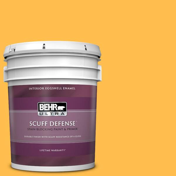 BEHR ULTRA 5 gal. #310B-6 Twenty Carat Extra Durable Eggshell Enamel Interior Paint & Primer
