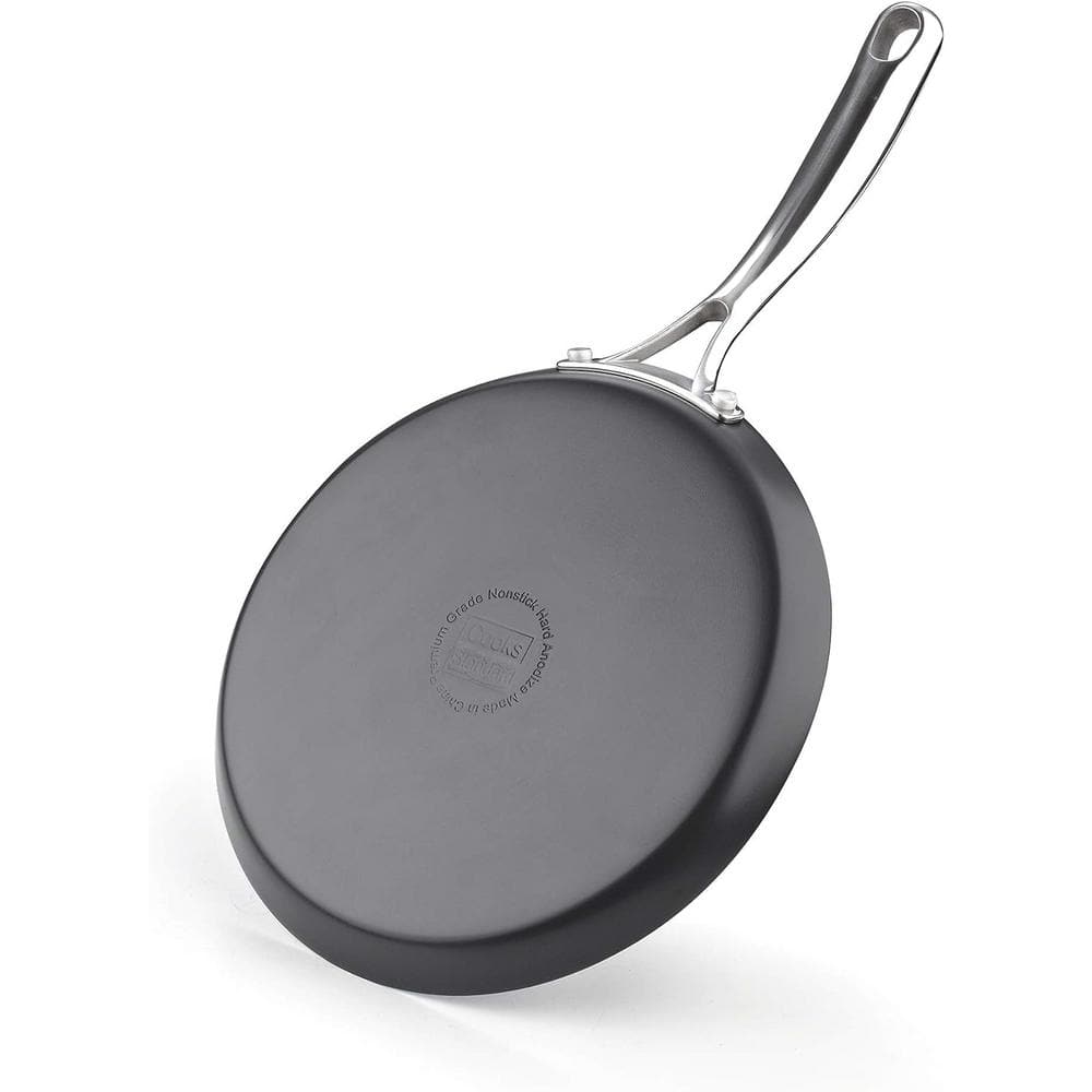 Cooks Standard 9.5-Inch Black Nonstick Hard Anodized Crepe Pan