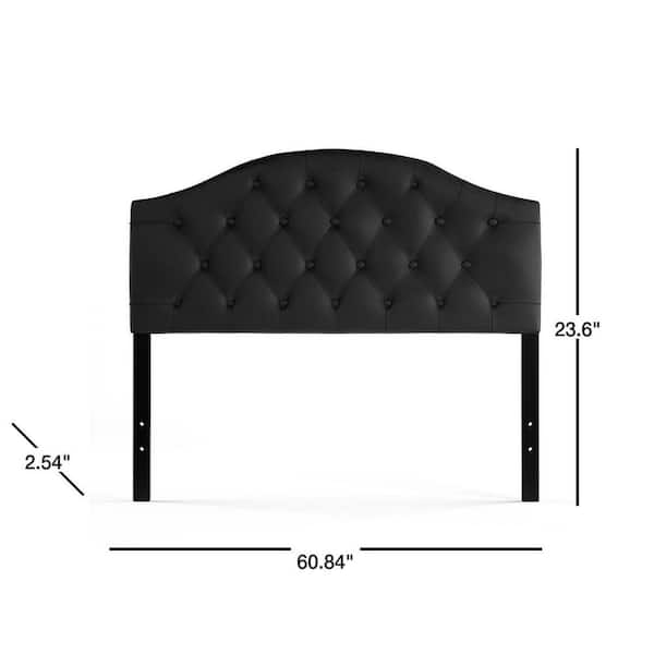 Baxton Studio Myra Black Queen Headboard 28862 6426 HD The Home