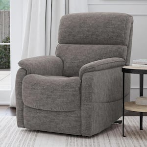 Orville Grey Power Lift Recliner Chair with Remote and Side Storage Pocket