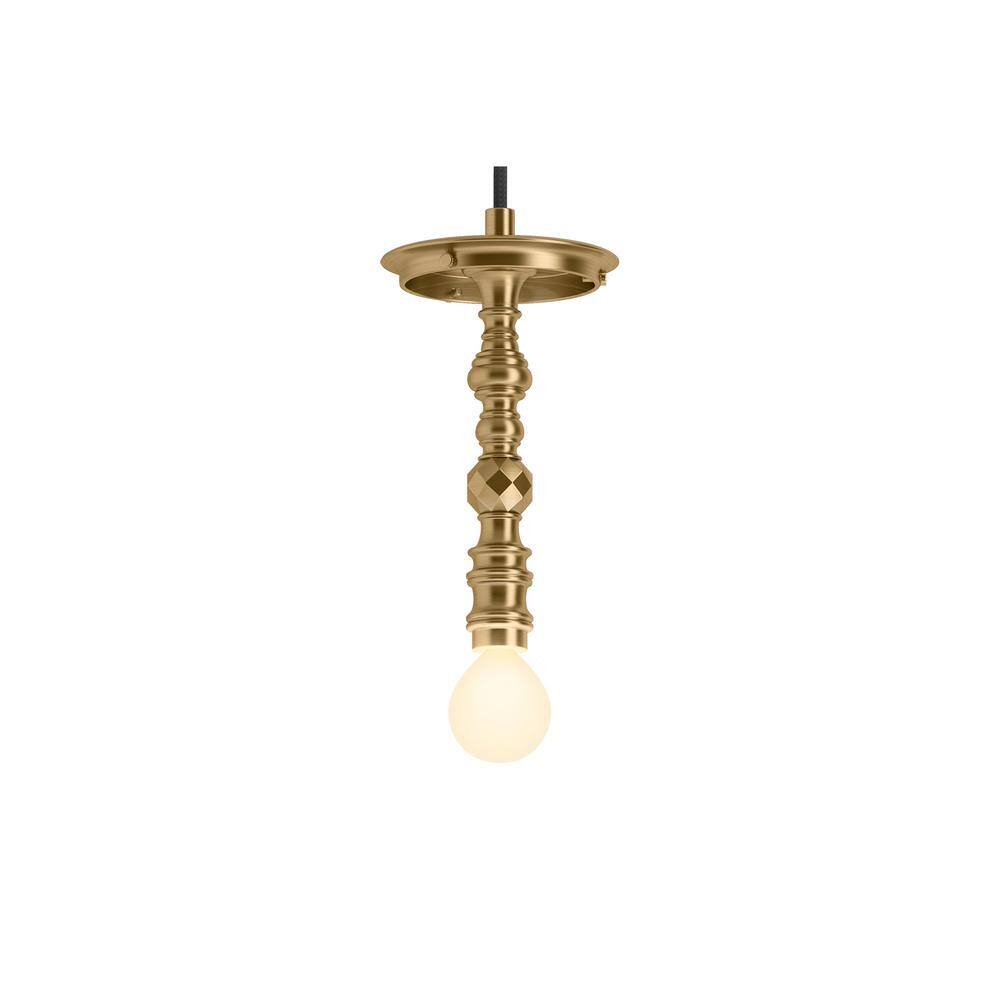Damask Polished Nickel Clear Glass Adjustable Jar Pendant