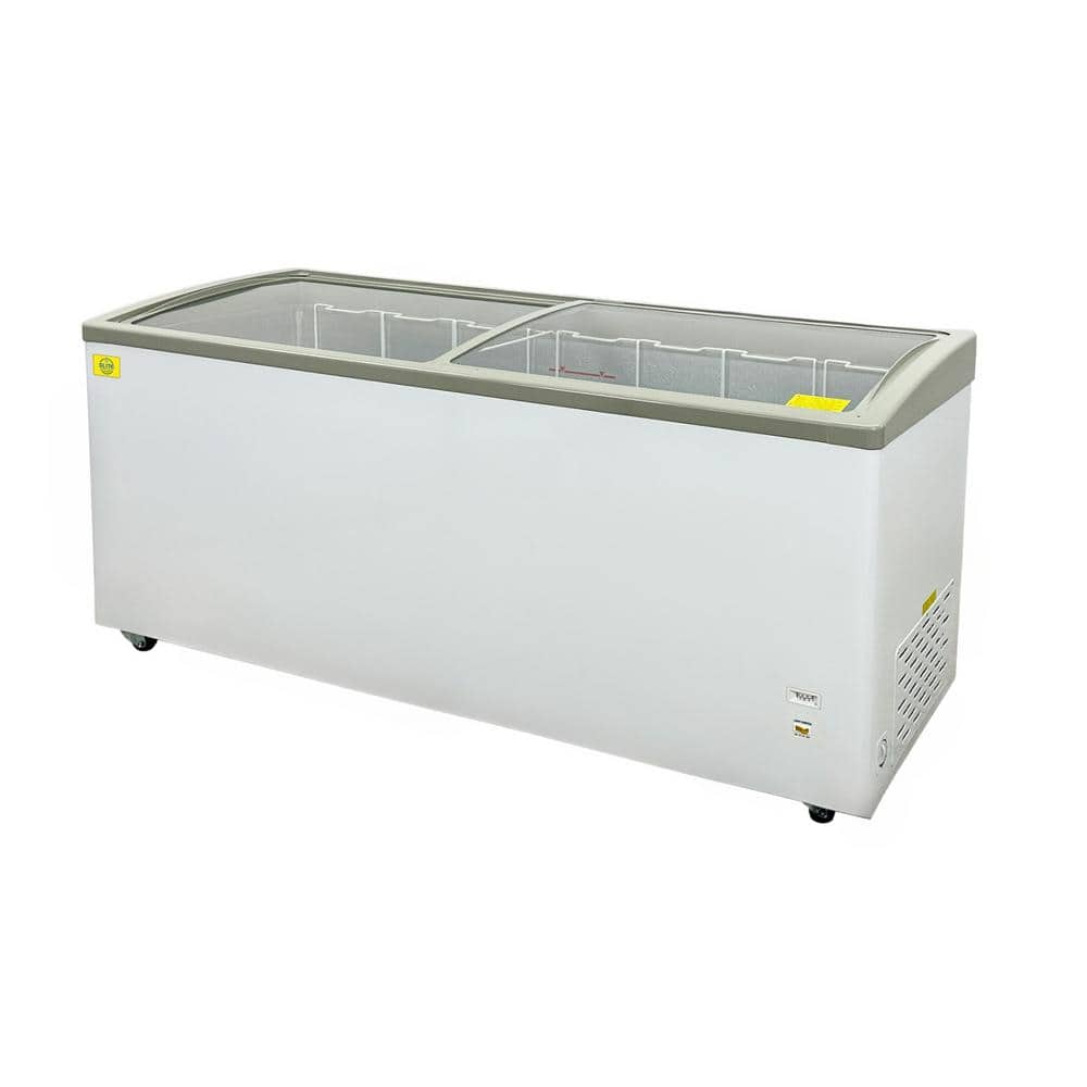 72 in. 19.3 cu. ft. Chest Glass Door Freezer ESD546S White