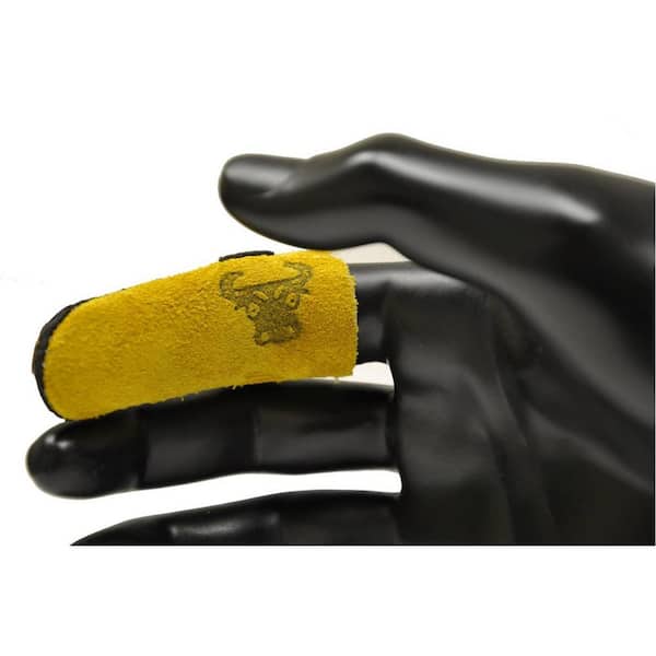 Steel Grip 15958 Split Leather Finger Guard - Sold Each - Limited Stock - Size: L