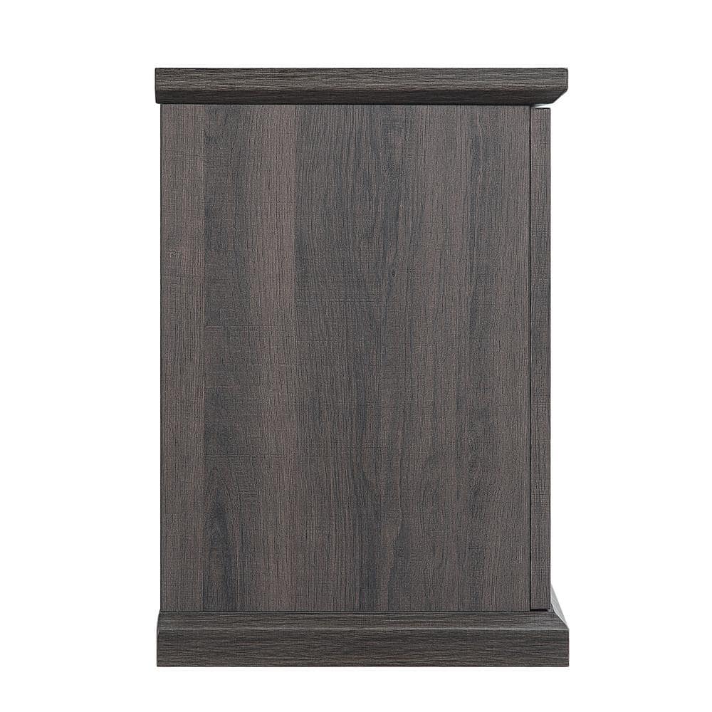 Franklin 60" Dark Brown Wood TV Stand with Cabinets