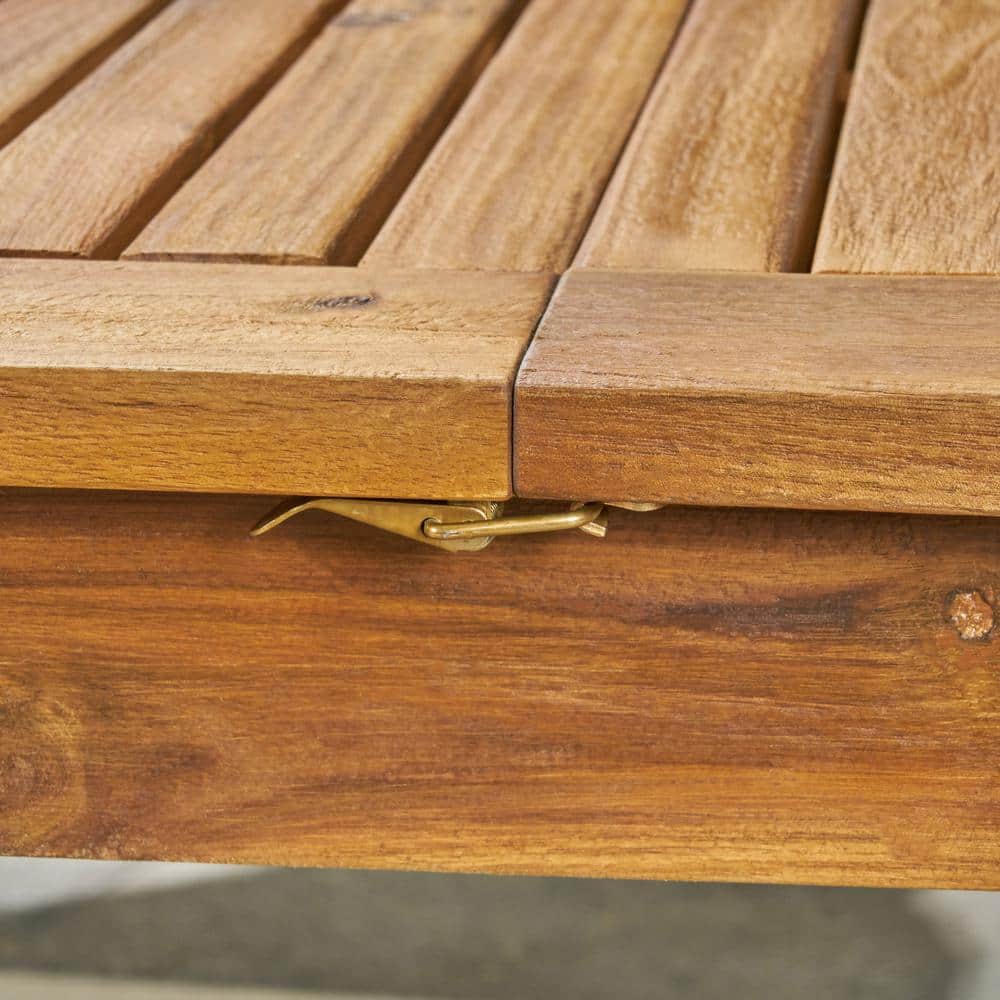 Zoe Natural Acacia Wood Expandable Outdoor Dining Table