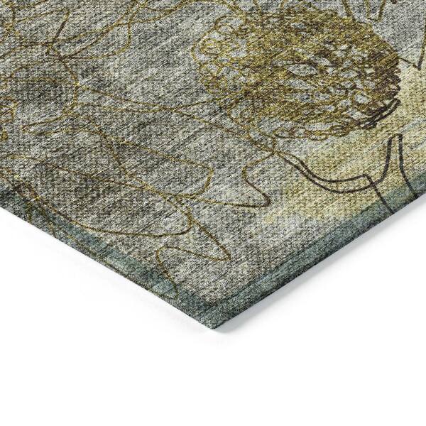 Chantille Machine Washable Indoor/Outdoor Abstract ACN2235 Granite 10 ft. x 14 ft. Area Rug