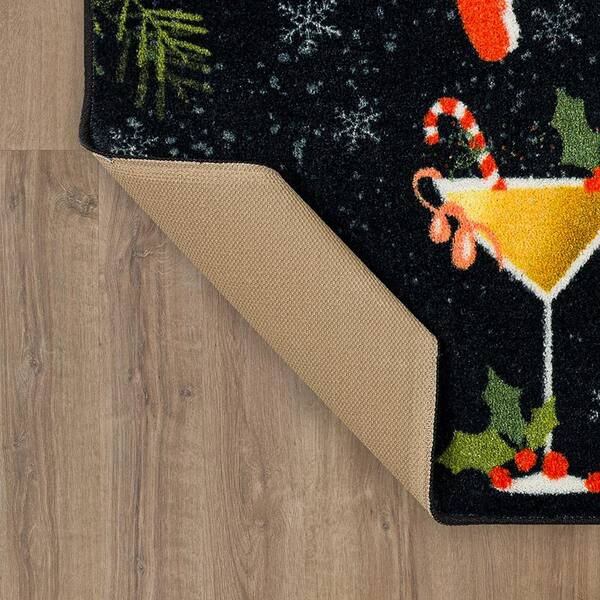 Martini Bar Cocktail Home Rug Floor Mat for Indoor or Outdoor With