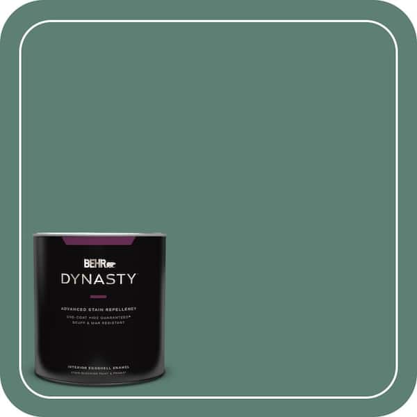 BEHR DYNASTY 1 qt. #M440-6 Trellis Vine One-Coat Hide Eggshell Enamel Interior Stain-Blocking Paint and Primer