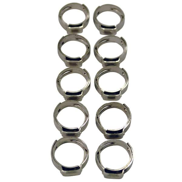 1/2 in. Stainless Steel PEX-B Barb Pinch Clamp (10-Pack)