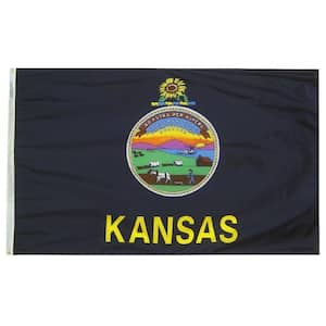 3 ft. x 5 ft. Kansas State Flag