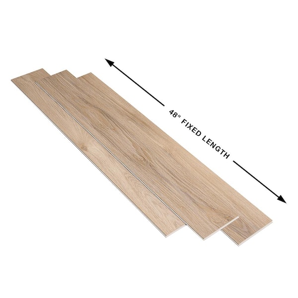 French Oak Dorris 12 MIL 7.2 in. x 48 in. Click Lock Waterproof Luxury Vinyl Plank Flooring (23.9 sq. ft./case)