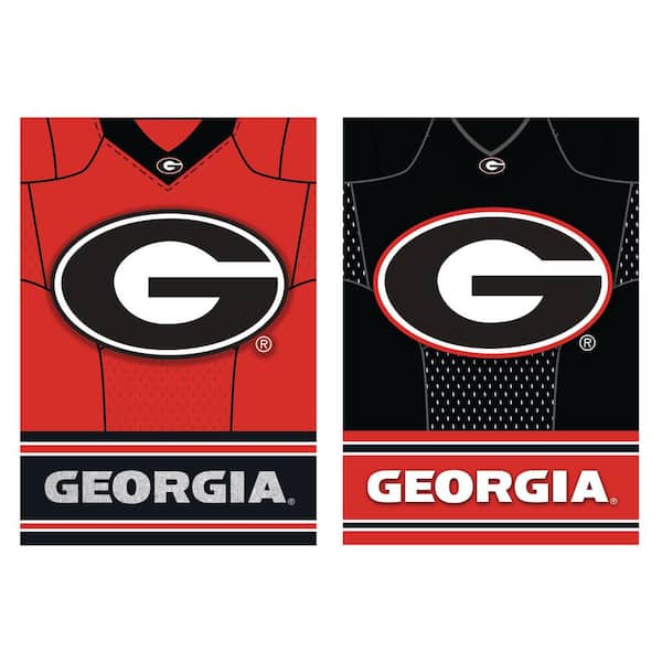 Evergreen 2-1/3 ft. x 3-2/3 ft. University of Georgia Embellished House Flag