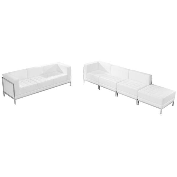 Carnegy Avenue 5-Piece Melrose White Living Room Sets CGA-ZB-22112-ME ...