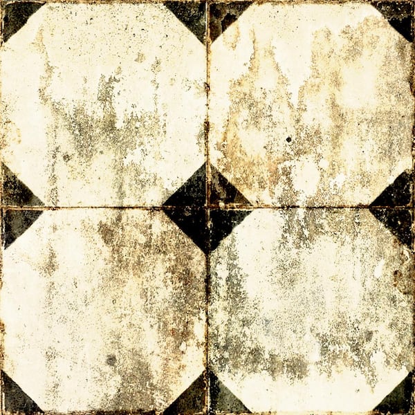 MI ALMA Brown and Black R28 4 in. x 4 in. Vinyl Peel and Stick Tile (24 Tiles, 2.67 sq. ft./Pack)