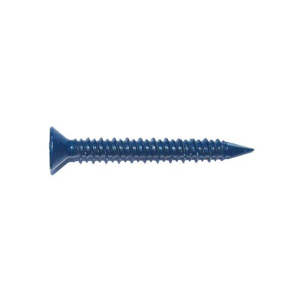 Blue-Tap 1/4 in. x 2-1/4 in. Flat-Head Concrete Screw (50-Pack)