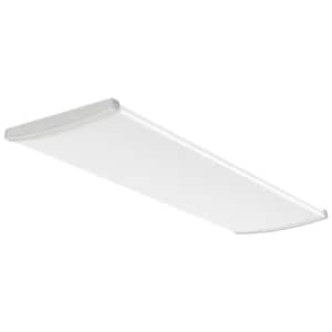TRUW 4 ft. Adjustable Lumen Integrated LED White Wraparound Light Fixture with Switchable Color Temperatures