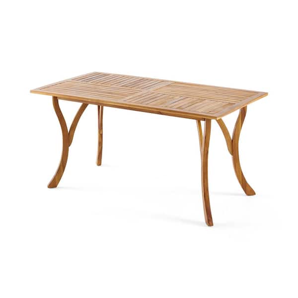 Unbranded rectangular Wood 59 in. bar Table