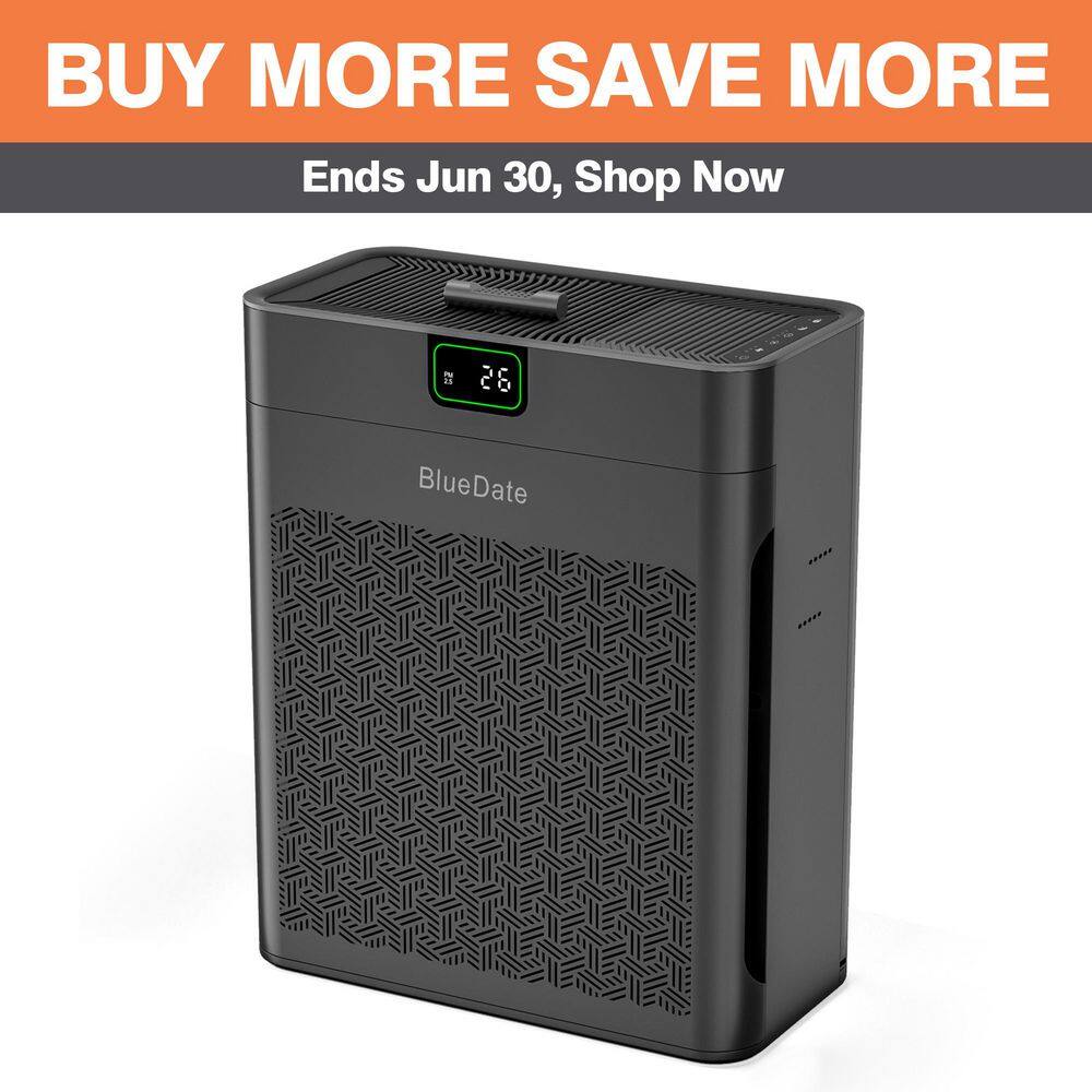 Edendirect 1100 sq. ft. H13 HEPA Console Air Purifier in Black, with PM2. 5 Sensor, 25 dB Sleep Mode, Activated Carbon, Ozone-Free HD-X004ATHXAN - The Home Depot