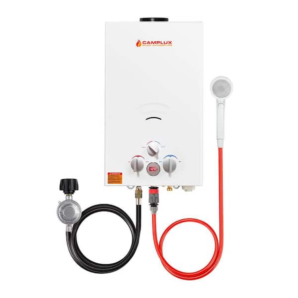 CAMPLUX ENJOY OUTDOOR LIFE Camplux 10L 2.64 GPM Outdoor Portable Propane Gas Tankless Water Heater