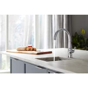 Graze Single Handle Bar Faucet with Swing Spout in Polished Chrome