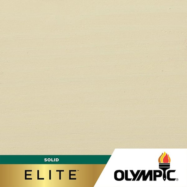 Olympic Elite 1 gal. Off White SC-1055 Solid Advanced Exterior Stain ...