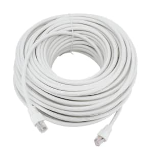 CE 100 ft. Cat 6A UTP Patch Cable White