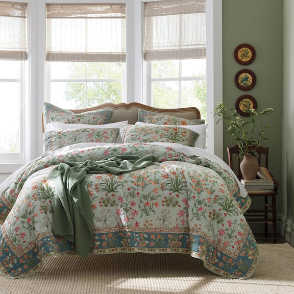 The Company Store Company Cotton Myesha Green Multi King