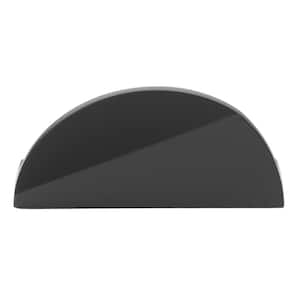 1-1/2 in. Matte Black Finish Semi Circle Drawer Cabinet Knob (10-Pack)